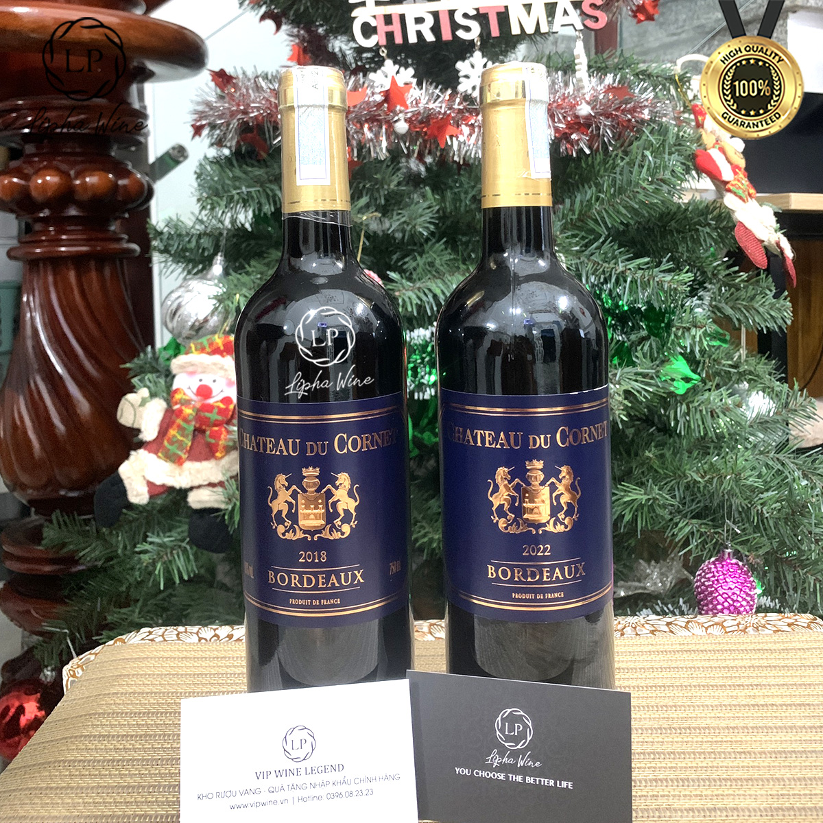 Rượu Vang Đỏ Pháp Chateau Du Cornet Bordeaux 2018-2022 Chính Hãng Nhập Khẩu